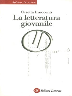 cover image of La letteratura giovanile